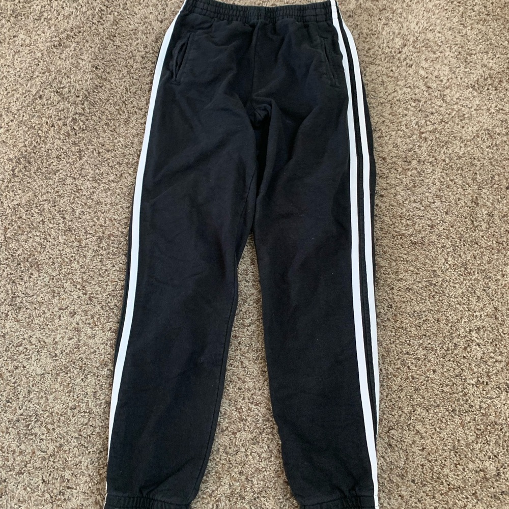 Women’s Black Sweats With Stripes